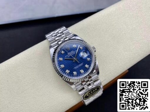 Rolex Datejust M126234-0057 36MM 1:1 Best Edition Clean Factory Blue Dial - immagine 7