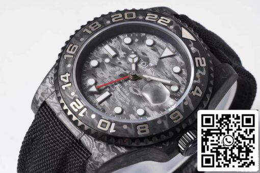 Rolex GMT-MASTER II Diw 1:1 Best Edition Carbon Fiber Black Fabric Strap - 이미지 7