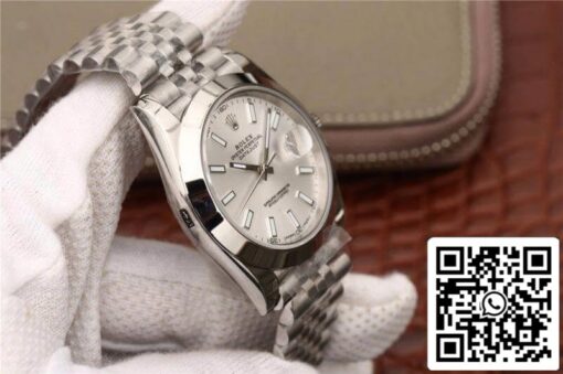 Rolex Datejust 116200 EW Factory Mechanical Watches 1:1 Best Edition Swiss ETA2836 Silver Dial - immagine 5