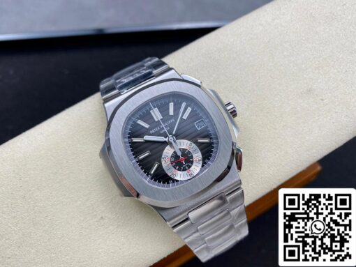 Patek Philippe Nautilus 5980/1A-014 1:1 Best Edition PPF Factory Black Dial – Image 7