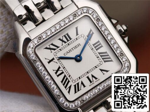 Panthere De Cartier W4PN0008 1:1 Best Edition GF Factory Diamond Silver Dial - 이미지 4