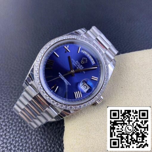 Rolex Day Date 228349RBR-0005 1:1 Best Edition EW Factory Blue Dial - Imagen 4