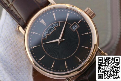 Patek Philippe Calatrava 1:1 Best Edition ZF Factory Rose Gold Leather Strap - Image 6