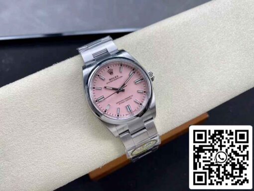 Replica Rolex Oyster Perpetual M126000-0008 36MM  Clean Factory Pink Dial - immagine 5