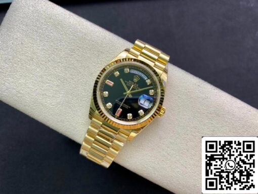 Rolex Day Date 118208 1:1 Best Edition EW Factory Black Dial - Imagen 7