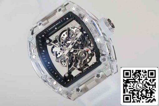 Replica Richard Mille RM055  Best Edition RM Factory Transparent Skeleton Dial - 이미지 4