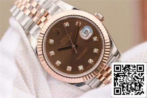 Rolex Datejust M126331-0004 1:1 Best Edition EW Factory Brown Dial - Imagen 4