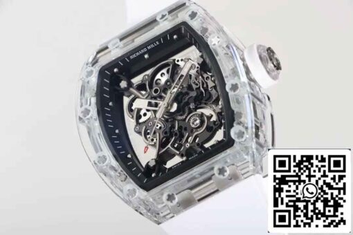 Replica Richard Mille RM055 Best 1:1  Edition RM Factory White Strap - 이미지 5