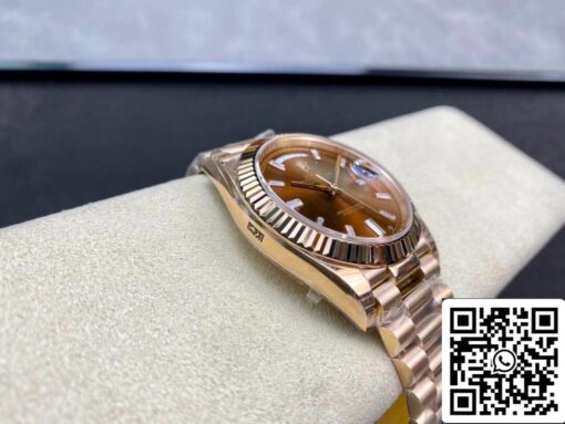 Rolex Day Date 228235 1:1 Best Edition EW Factory V2 Brown Dial - Imagen 5