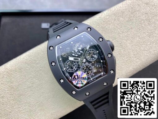 Richard Mille RM011 1:1 Best Edition KV Factory Ceramic Black Case - Image 7