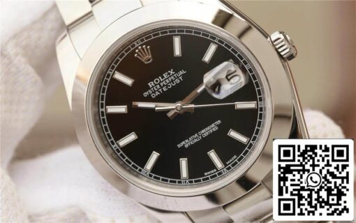 Rolex Datejust M126300-0011 1:1 Best Edition EW Factory Black Dial - Imagen 5