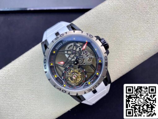 Roger Dubuis Excalibur RDDBEX0549 1:1 Best Edition BBR Factory Tourbillon White Strap — изображение 7