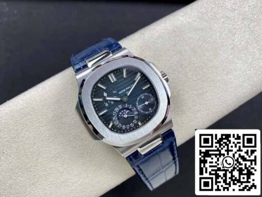 Patek Philippe Nautilus 5712 1:1 Best Edition GR Factory Blue Leather Strap – Image 6