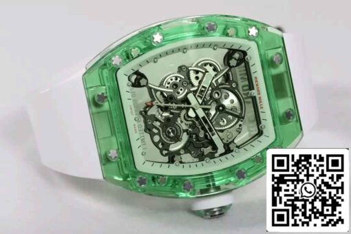 Replica Richard Mille RM055 Best 1:1  Edition RM Factory Green Transparent Case – Bild 4