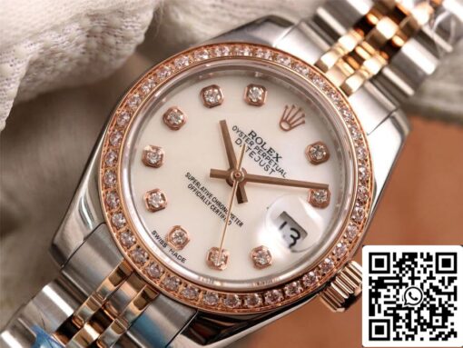 Rolex Datejust 28MM 1:1 Best Edition BP Factory Diamond-set White Dial - Image 7