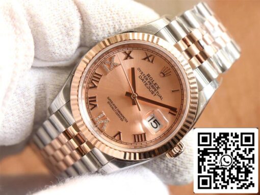 Rolex Datejust M126231-0027 1:1 Best Edition EW Factory Rose Gold - Imagen 7