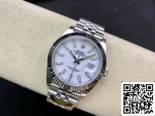 Rolex Datejust M126334-0010 41mm Jubilee Strap Clean Factory White Dial - Image 7