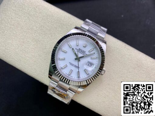 Rolex Datejust M126334-0009 41mm Oyster Strap Clean Factory White Dial - Image 7