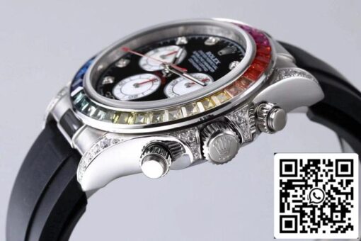 Rolex Daytona 116599RBOW 1:1 Best Edition BL Factory Black Dial Swiss ETA4130 - Image 6