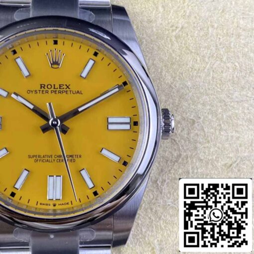 Rolex Oyster Perpetual M124300-0004 41MM 1:1 Best Edition Clean Factory Yellow Dial - Image 7