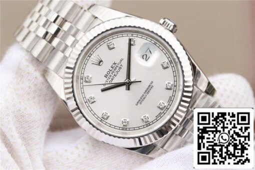 Rolex Datejust M126331 1:1 Best Edition EW Factory White Dial - Imagen 7