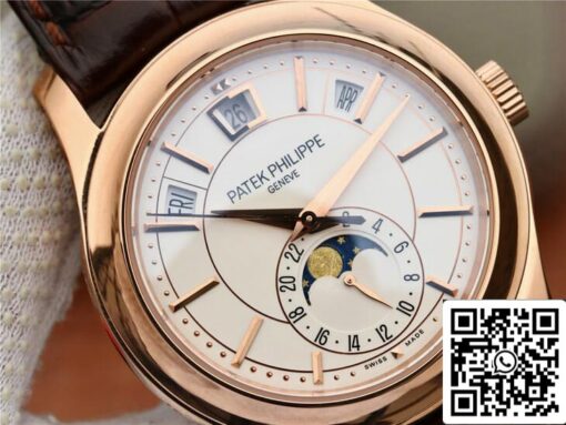 Patek Philippe Complications 5205R-001 1:1 Best Edition KM Factory Milky White Dial — изображение 16