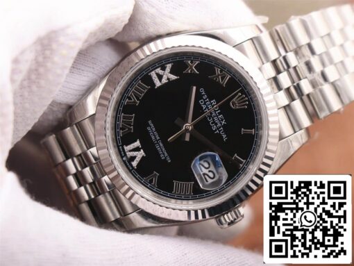 Rolex Datejust M126233 36MM 1:1 Best Edition EW Factory Black Dial - Imagen 7