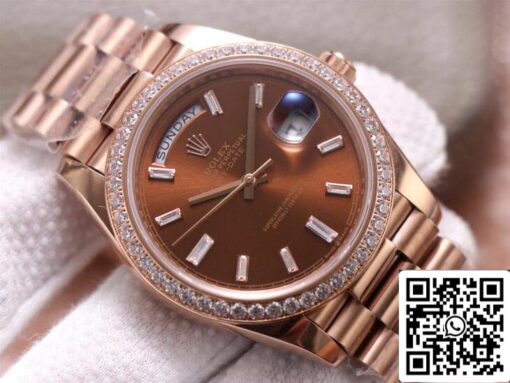 Rolex Day Date M228345RBR-0006 1:1 Best Edition EW Factory Rose Gold - Imagen 9