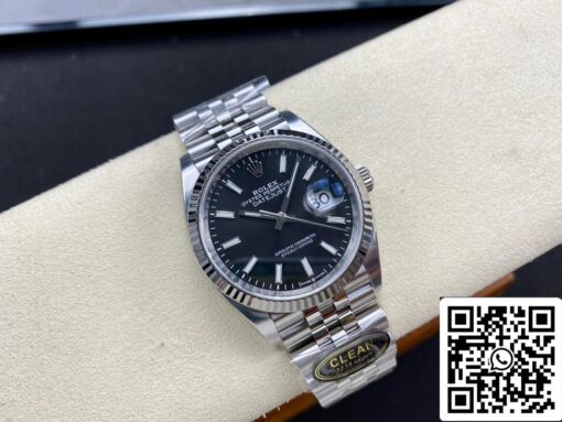 Rolex Datejust M126234-0015 36MM 1:1 Best Edition Clean Factory Black Dial - immagine 7