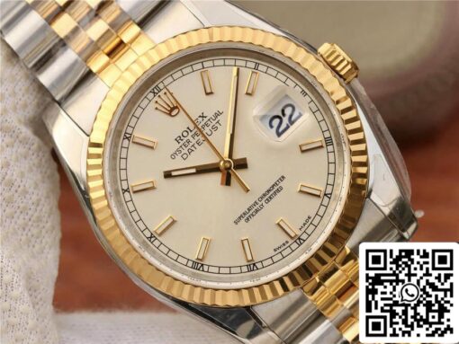 Rolex Datejust 116233 36mm Jubilee Strap AR Factory Yellow Gold - Image 8