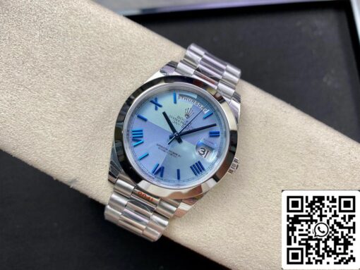 Rolex Day Date M228206-0001 1:1 Best Edition EW Factory Blue Dial - Imagen 8