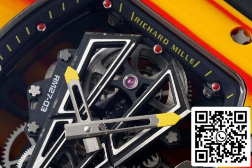 Richard Mille RM27-03 Rafael Nadal Tourbillon 1:1 Best Edition RM Factory Rubber Strap — изображение 7