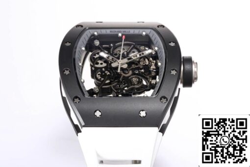 Richard Mille RM-055 1:1 Best Edition BBR Factory Black Ceramic Case - Image 6