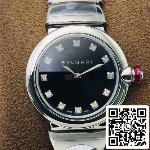 Bvlgari LVCEA 1:1 Best Edition BV Factory Stainless Steel Black Dial - Image 7