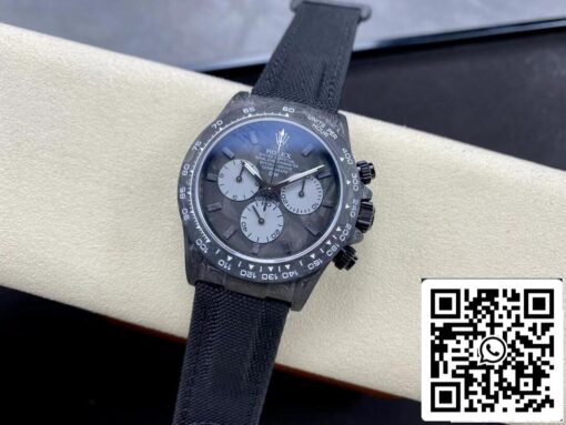 Rolex Daytona Cosmograph Diw Custom Version 1:1 Best Edition Noob Factory Black Strap - Image 7