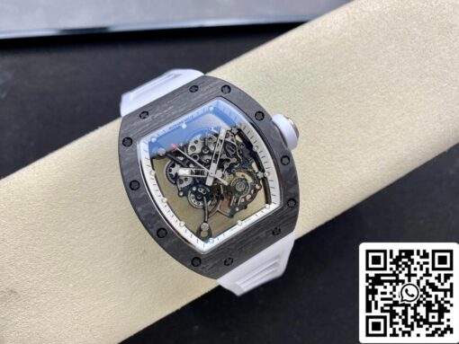 Richard Mille RM-055 1:1 Best Edition BBR Factory White Strap - Image 6