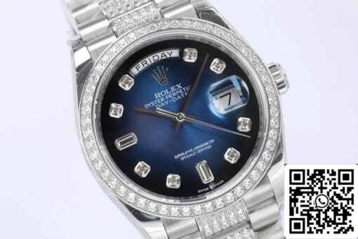 Rolex Day Date M128349RBR-0016 1:1 Best Edition EW Factory Blue Dial - Imagen 7