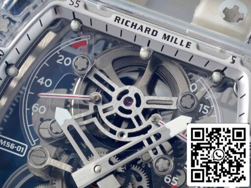 Richard Mille RM 56-01 Tourbillon 1:1 Best Edition RM Factory Transparent Case - immagine 6