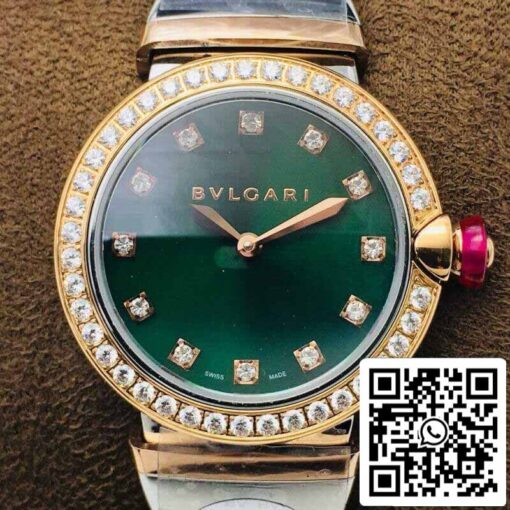 Bvlgari LVCEA 1:1 Best Edition BV Factory Diamond-set Green Dial - Image 7