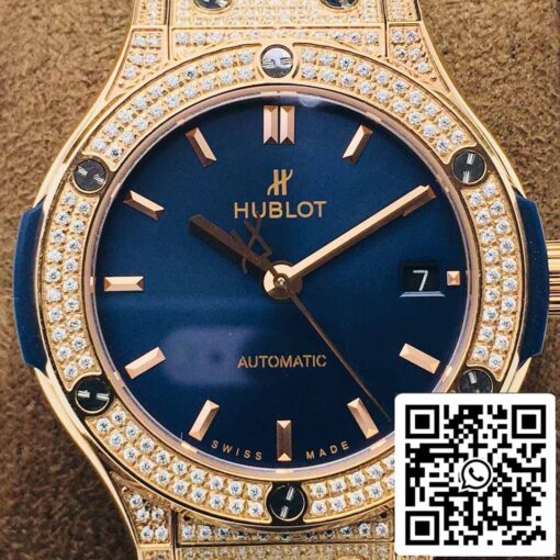 Hublot Classic Fusion 38MM 1:1 Best Edition HB Factory Diamond Case - Image 6