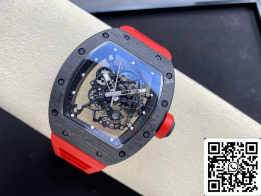 Richard Mille RM-055 1:1 Best Edition BBR Factory Red Strap - Image 7