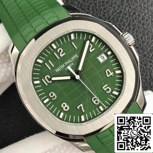 Patek Philippe Aquanaut 5168G 1:1 Best Edition 3K Factory Green Dial - Image 3