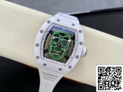 Richard Mille RM52-01 1:1 Best Edition YS Factory Green Skull Tourbillon Dial – Bild 7