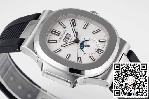 Patek Philippe Nautilus 5726/1A-010 1:1 Best Edition PPF Factory Black Rubber Strap – Image 7