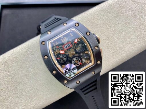 Richard Mille RM011 1:1 Best Edition KV Factory Ceramic Skeleton Dial - immagine 7