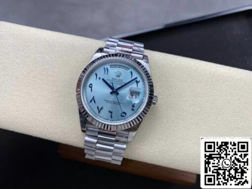 Rolex Day Date M228236 1:1 Best Edition GM Factory V2 Middle Eastern Blue Dial — изображение 7