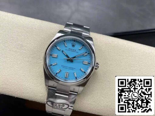 Rolex Oyster Perpetual M124300-0006 41MM 1:1 Best Edition Clean Factory Tiffany Blue Dial - Image 7