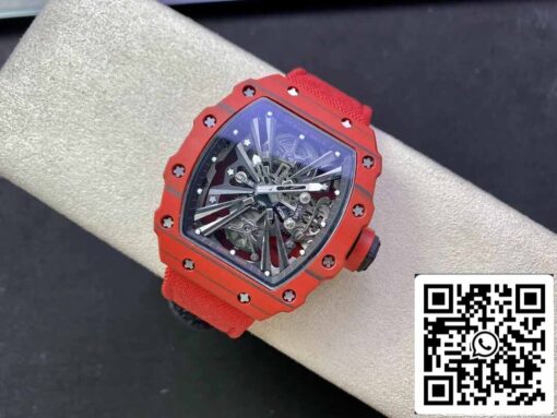 Richard Mille RM12-01 Tourbillon 1:1 Best Edition RM Factory Red Carbon Fiber Case - Imagen 7