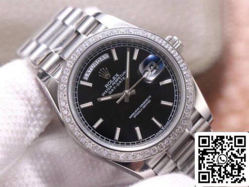 Rolex Day Date M228349RBR-0002 1:1 Best Edition EW Factory 18ct White Gold - Imagen 10