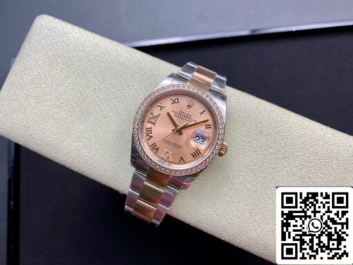 Rolex Datejust M126281RBR-0016 1:1 Best Edition EW Factory Pink Dial - Imagen 6